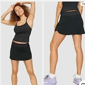 OUTDOOR VOICES Hudson Skort Pull-On Active  Quick Dry Black 2XL